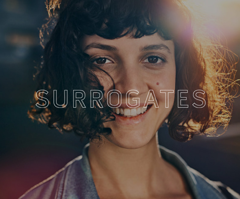 A surrogate smiling — our surrogates are modern-day heroes