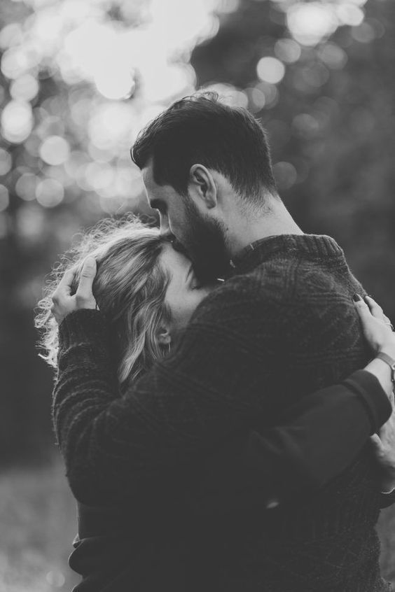 Intended parents embracing