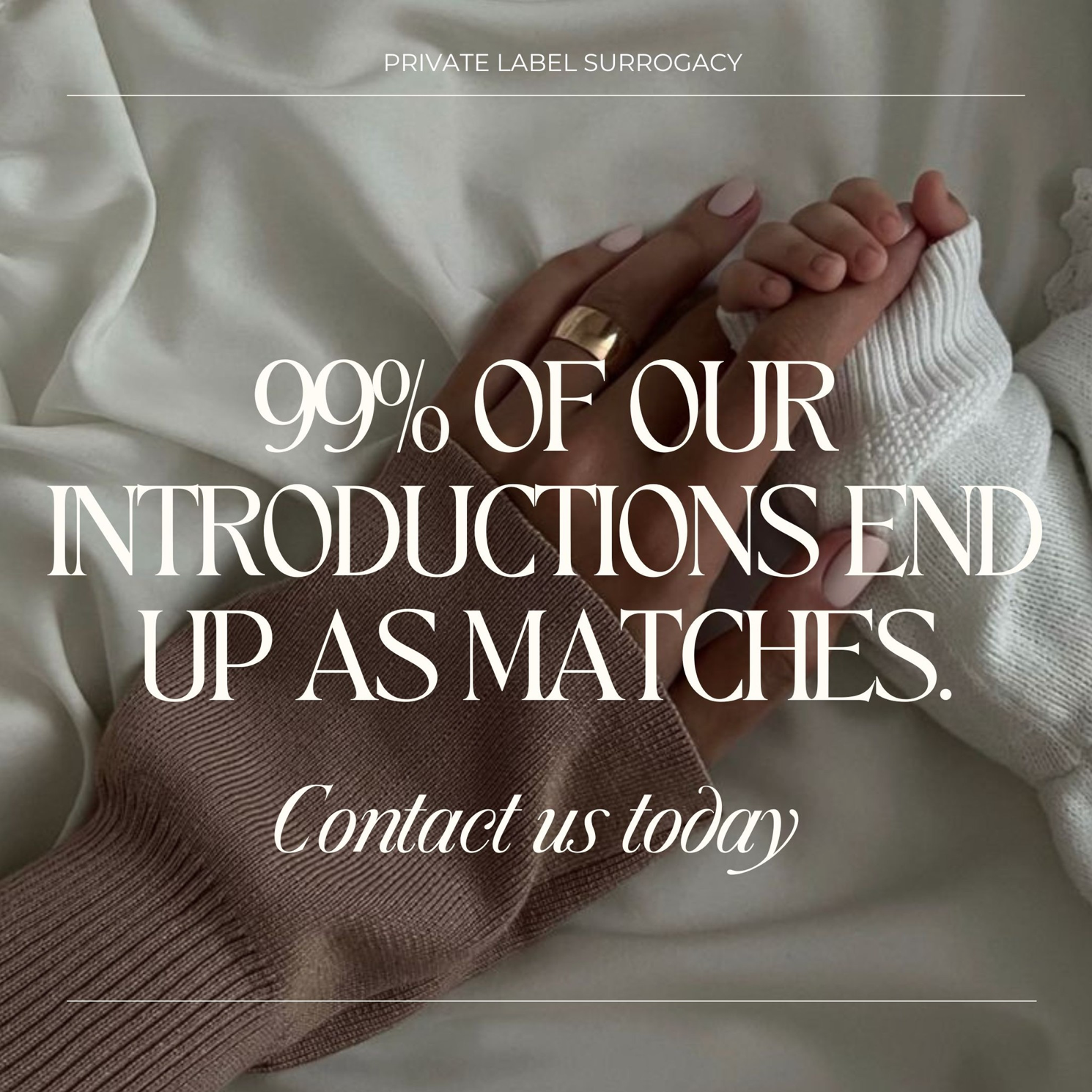 99% of our introductions end up as matches