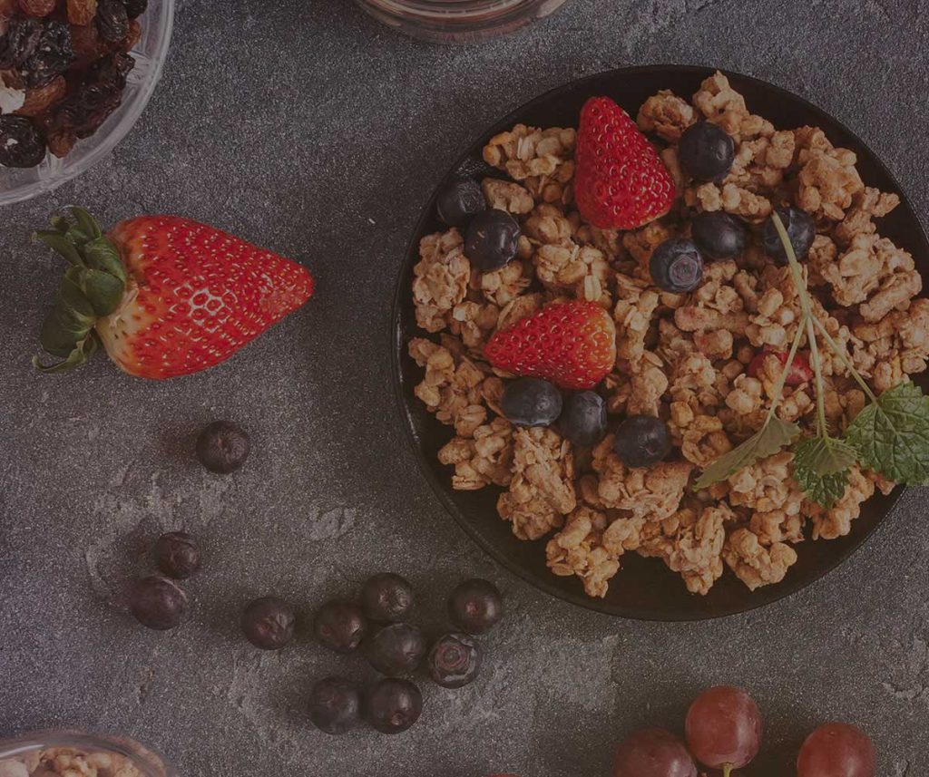 A nourishing bowl of granola and berries